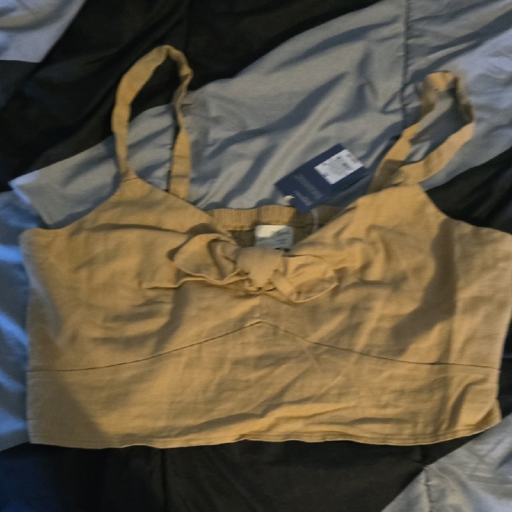 Universal Thread Mustard Bow Tank Top